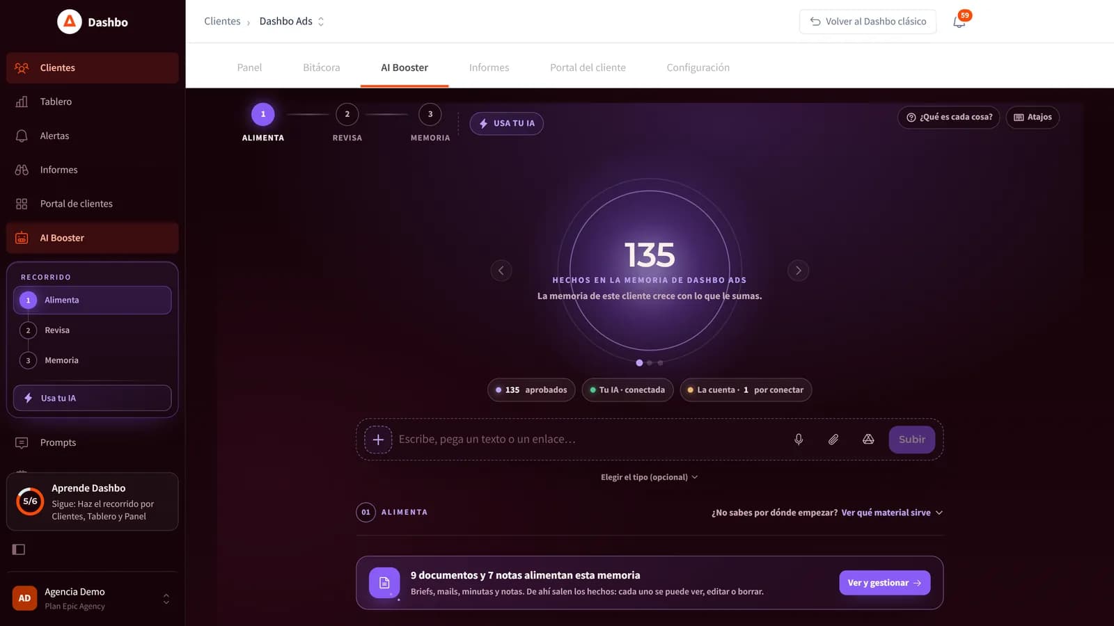 AI Booster: la memoria de un cliente, con los hechos aprobados y la IA conectada
